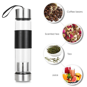 Cold Travel Buddy Tea Brew Infuser Bottle Ml 400 Glass Drink Water